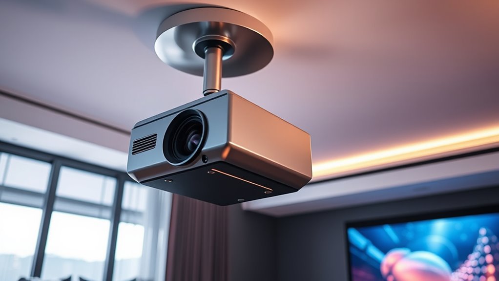 top retractable projector mounts