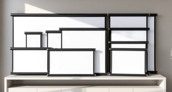 top roll up projector screens