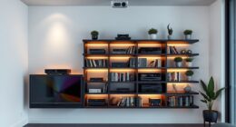 top shelving for projectors