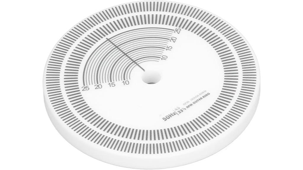 turntable strobe disc calibration