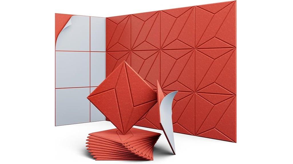 twelve 12x12 acoustic panels