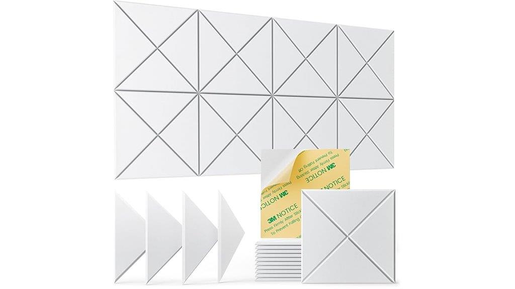 twelve self adhesive acoustic panels