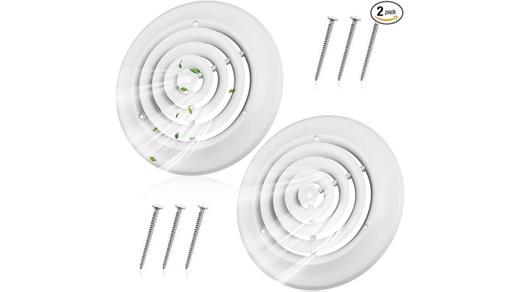 two 8 inch vent covers