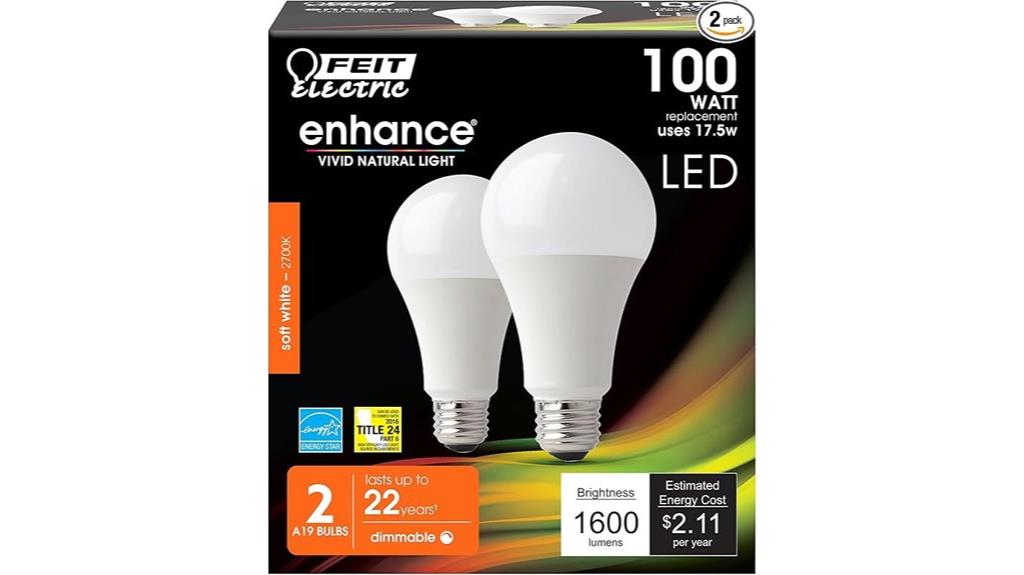 two pack led bulbs
