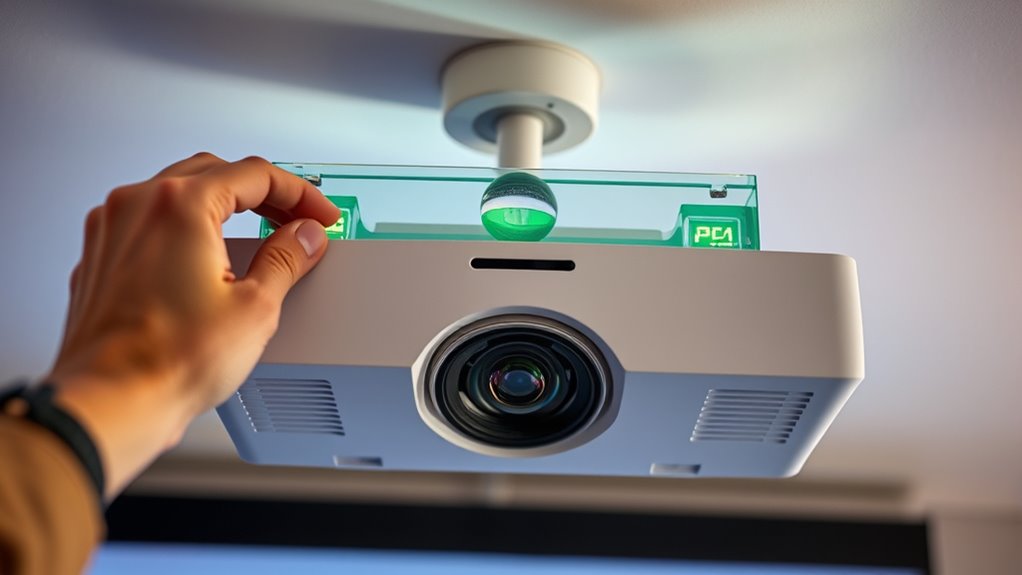 use a level to align