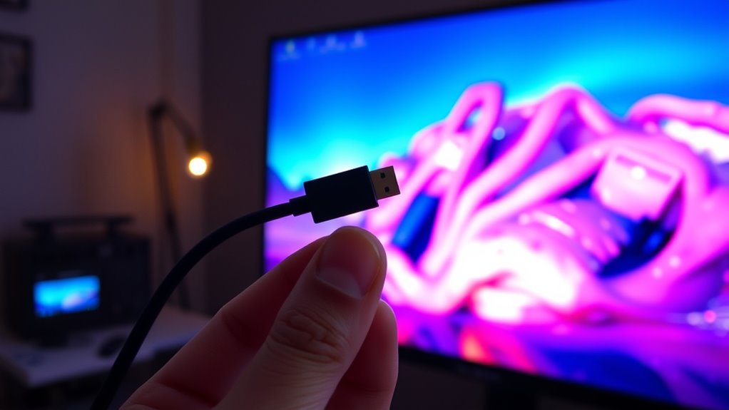 use different cables and ports