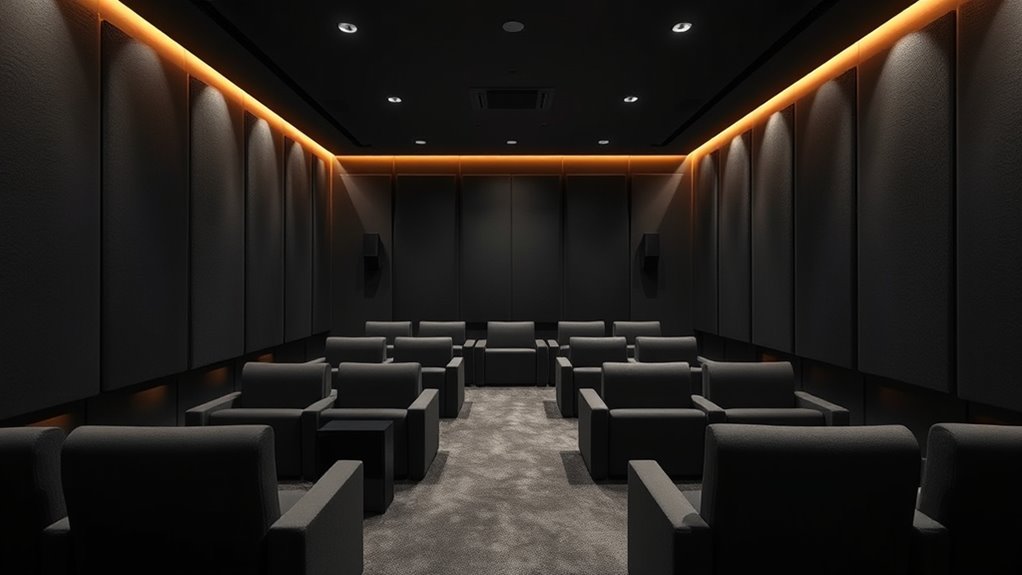 use sound absorbing materials effectively