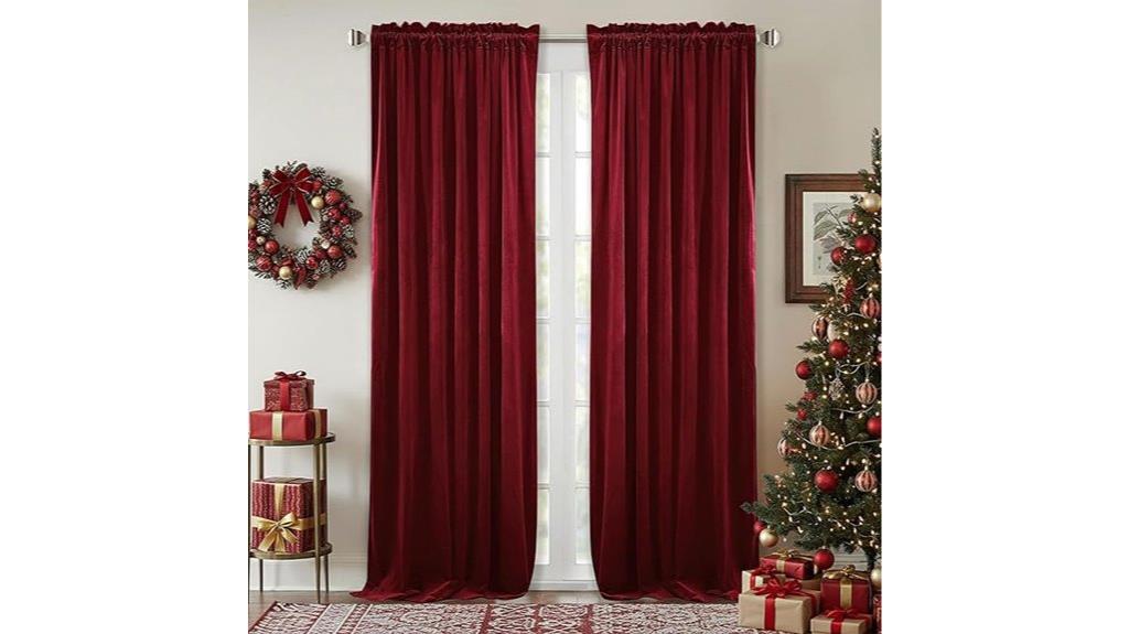velvet holiday theater curtains
