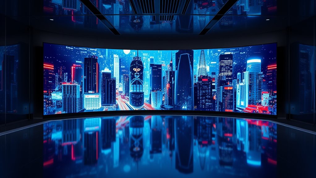 vibrant flexible ergonomic displays