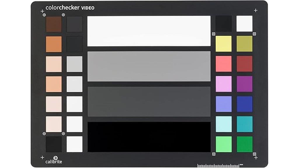 video color calibration card