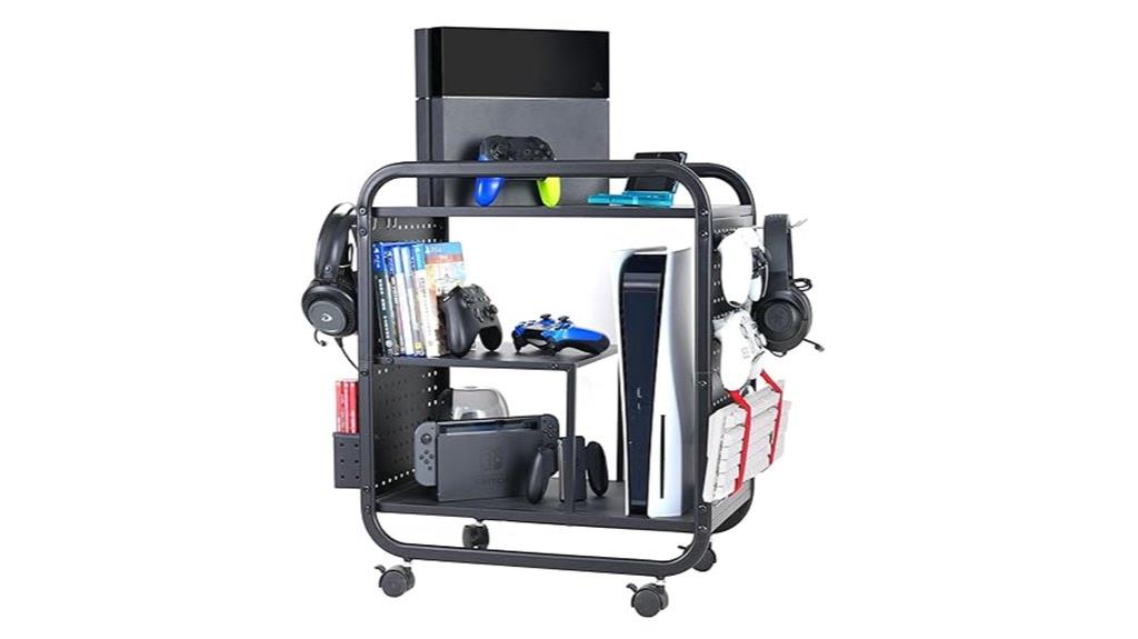 video game storage rack