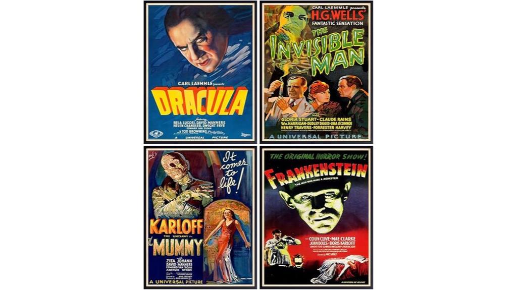 vintage horror movie poster