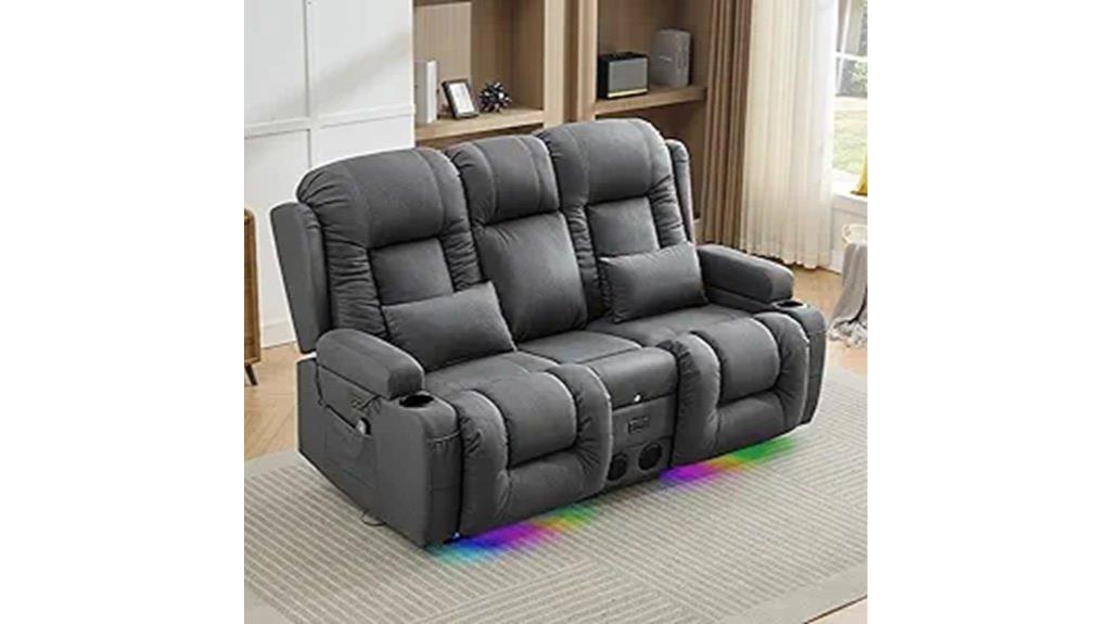 wall hugger recliner loveseat