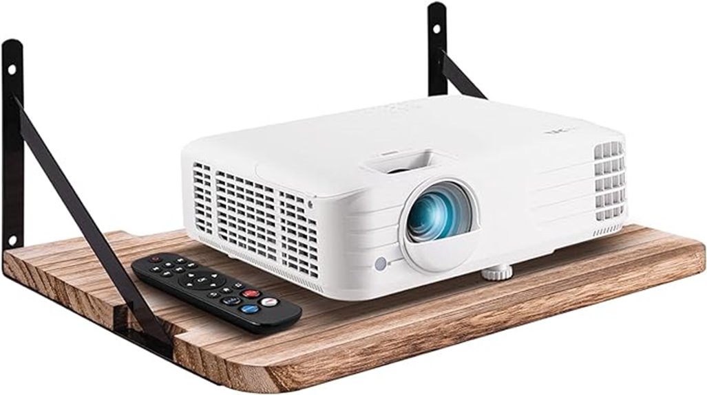 wall mount projector shelf