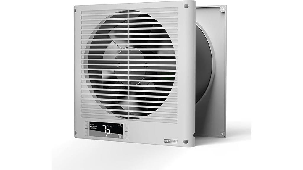 wall mounted fan with thermostat
