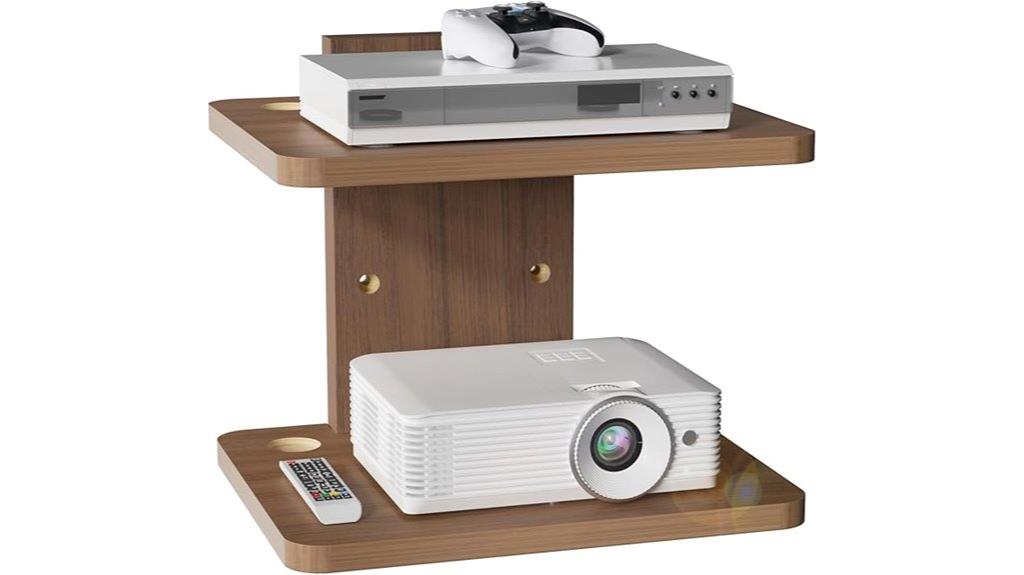 wall mounted wooden shelves