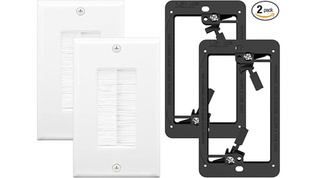 wall plate cable pass through