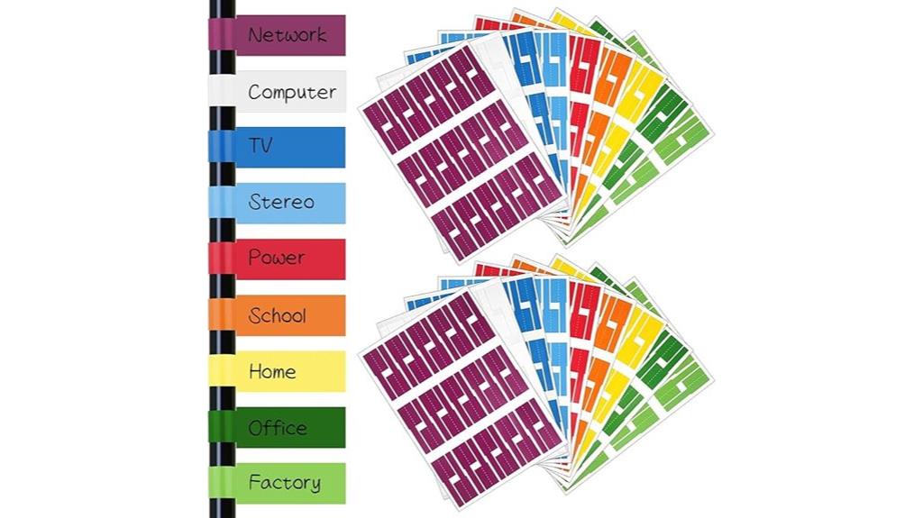 waterproof cable labels pack