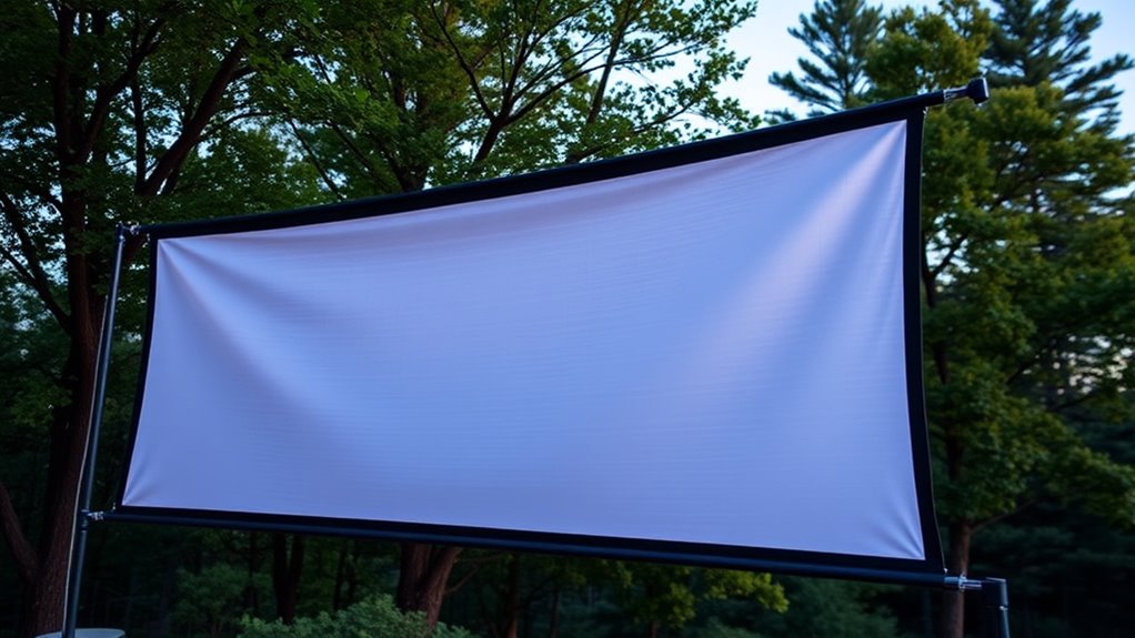 weatherproof outdoor projection screens