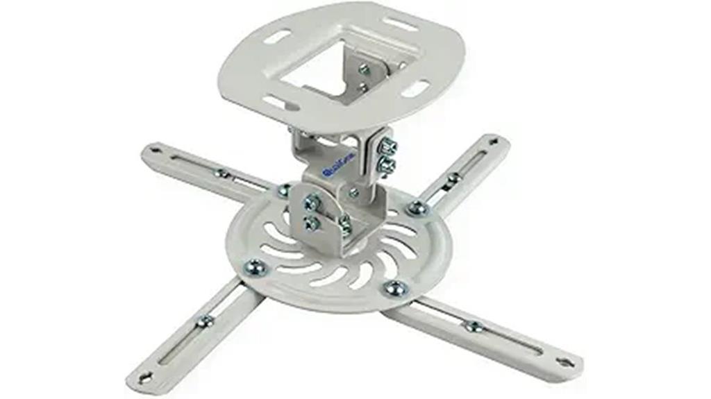 white ceiling projector mount