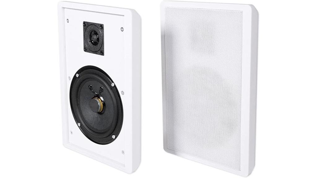white rockville speakers