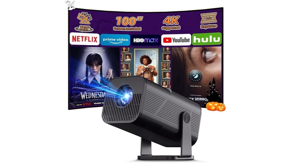 wireless 4k android projector