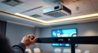 wireless projector audio delay