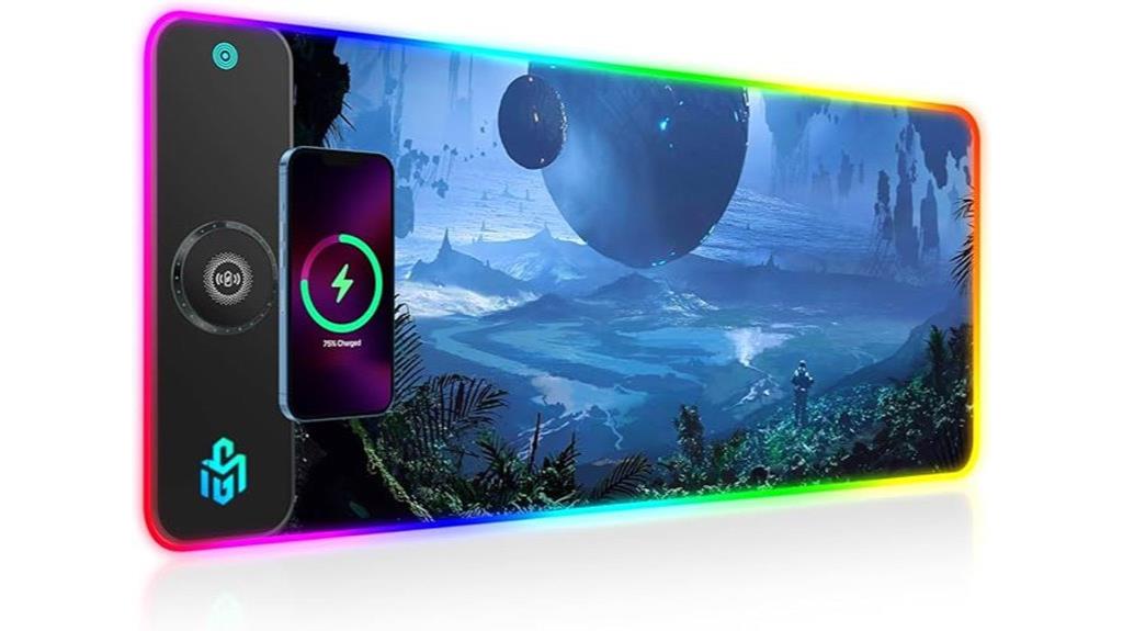 wireless rgb gaming mouse pad