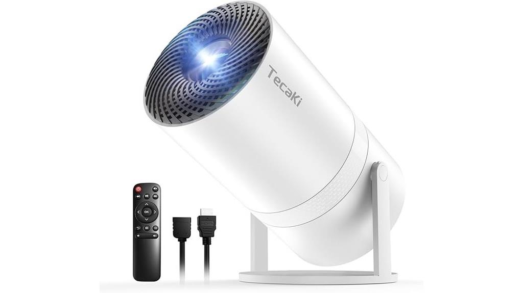 wireless white mini projector