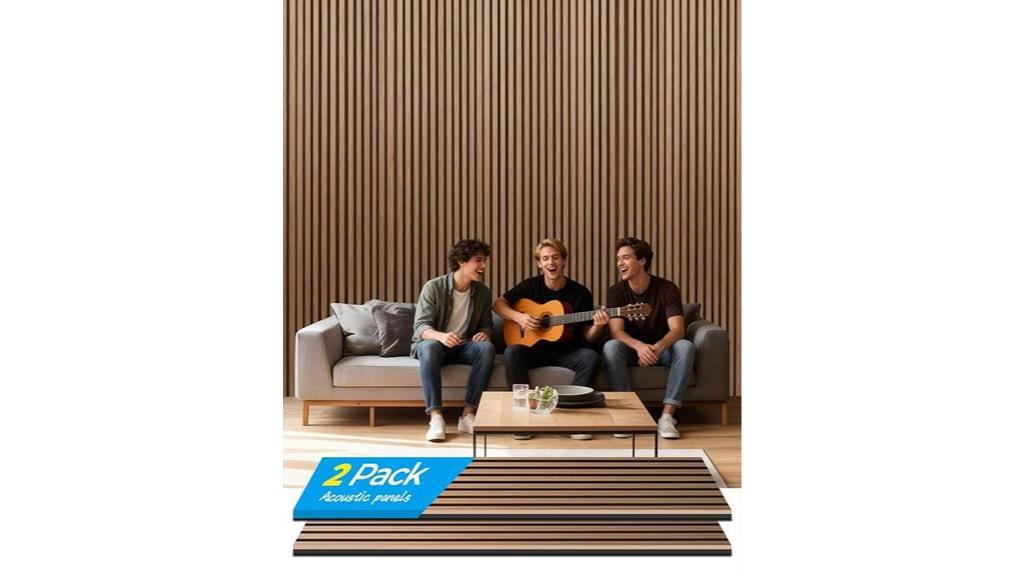 wood slat soundproof panels