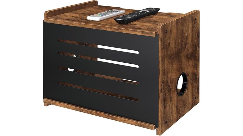 wooden wifi projector organizer