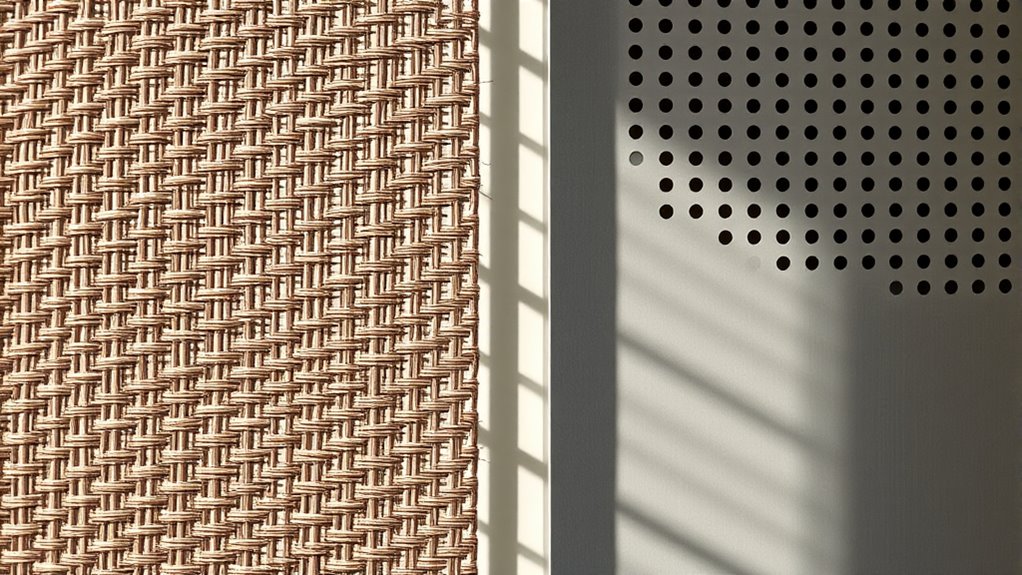 woven versus perforated acoustics