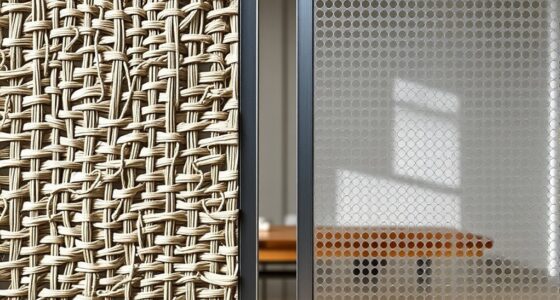 woven vs perforated acoustic materials