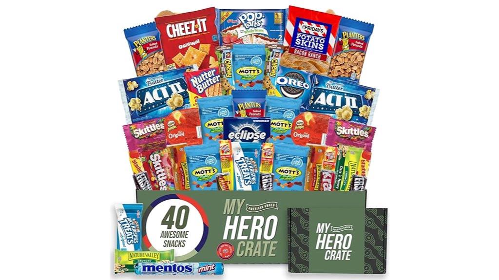 40 piece military snack box