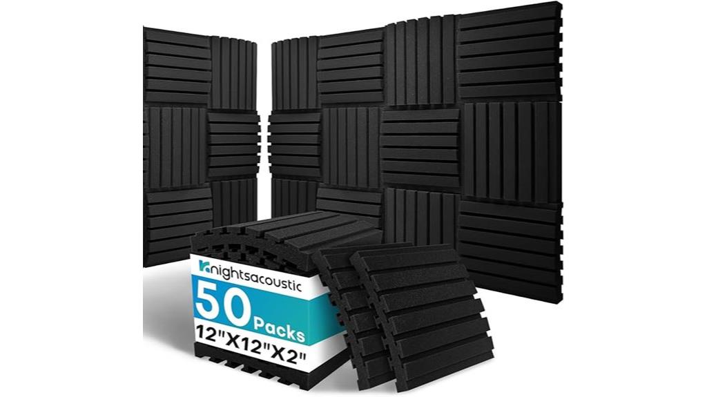 50 pack curved acoustic panels