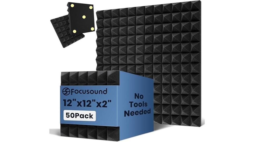 50 pack soundproof foam