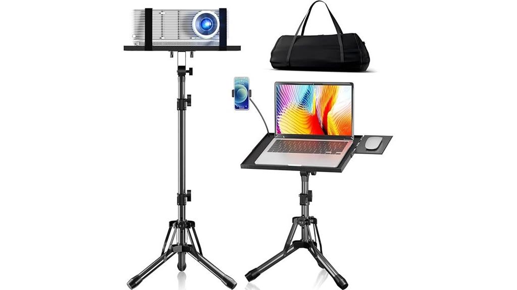 adjustable projector stand with accessories
