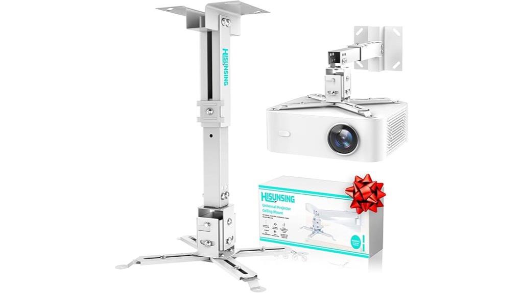 ceiling mounted projector with pole