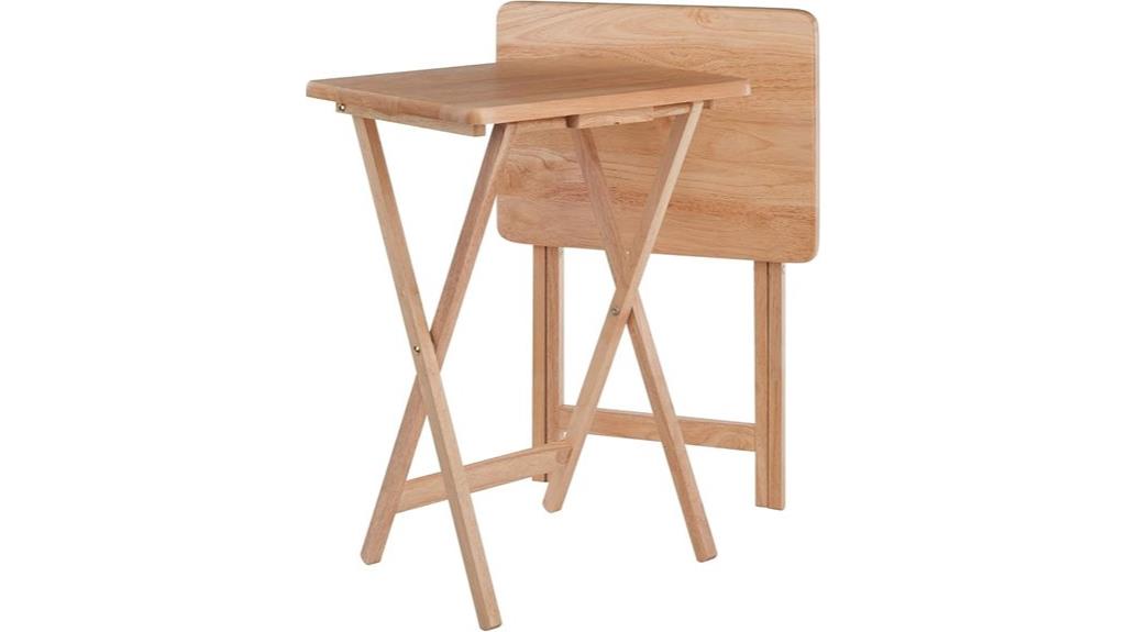 foldable snack tables set