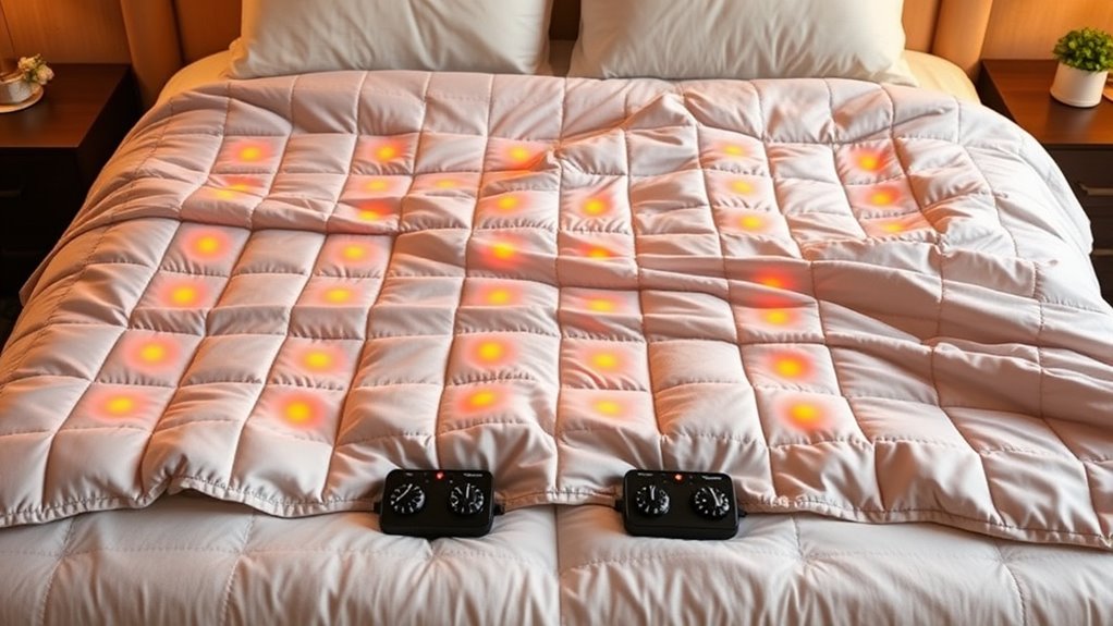 king size electric blanket features