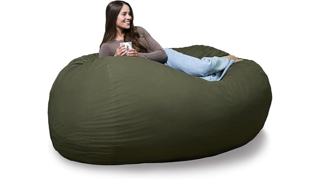 large foam filled bean bag