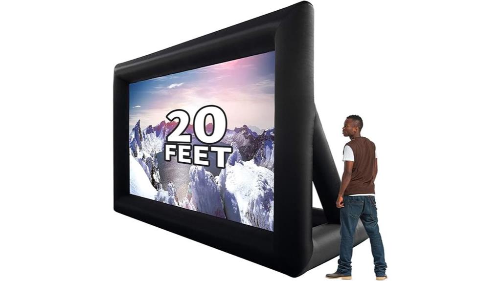 large portable inflatable screen