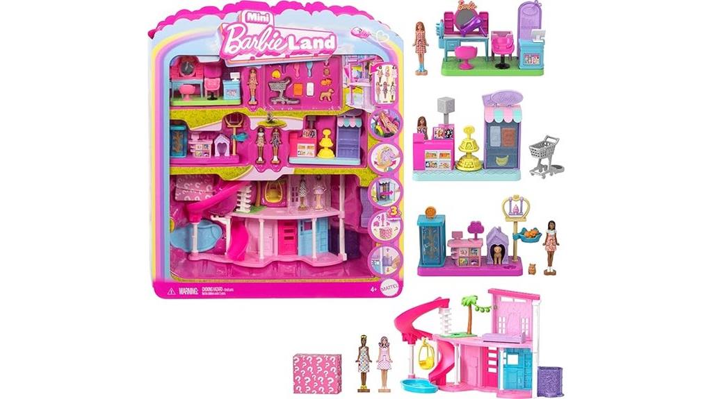 mini barbie dreamhouse sets