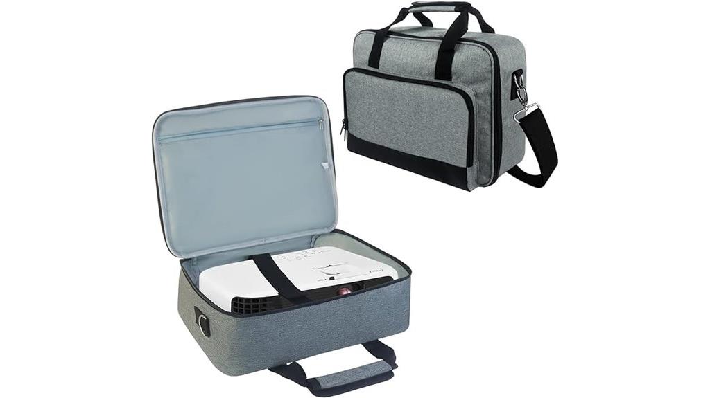 projector case with accessories
