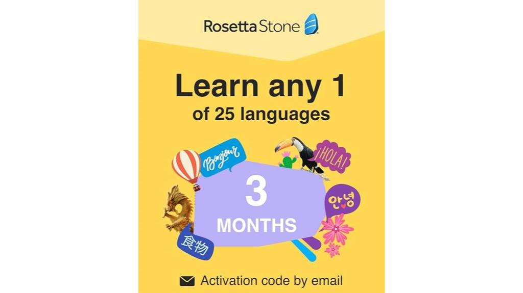 rosetta stone 3 month subscription