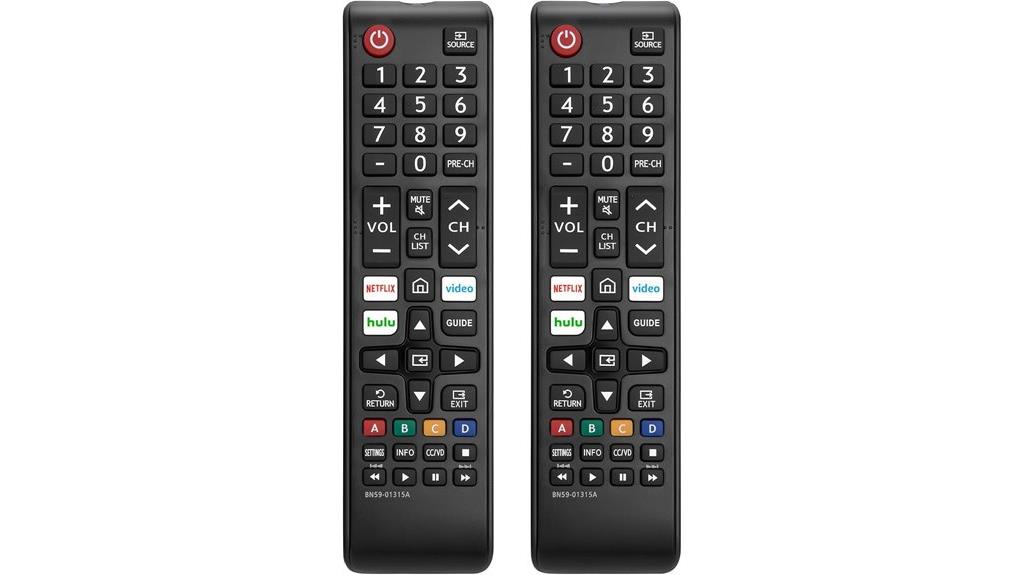 set of two universal remotes