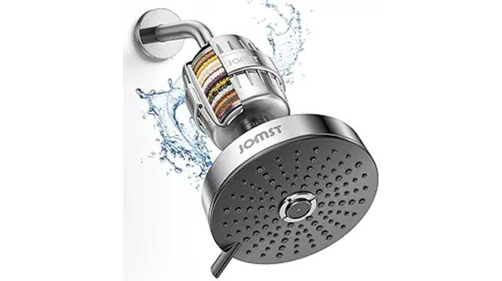 three stage filter shower head