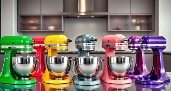 top kitchenaid mixer colors