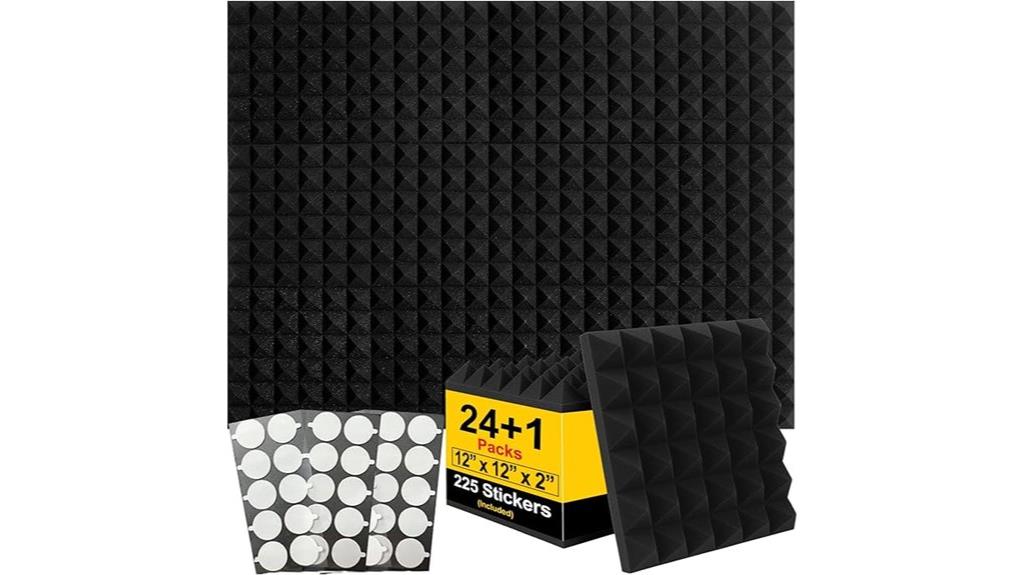 twenty four plus one foam panels