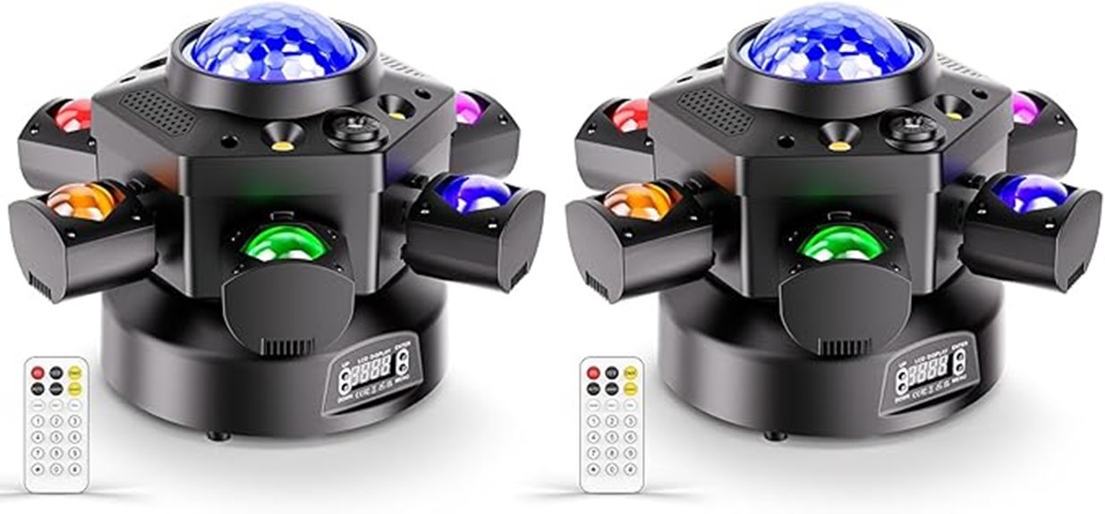 two pack rgbw stage lights